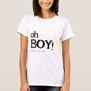 Camiseta Bela diversão Oh Chá de fraldas T-shirt para a fut