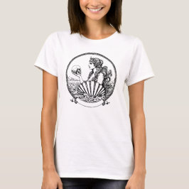 Camiseta bela e melancólica deusa grega Afrodite