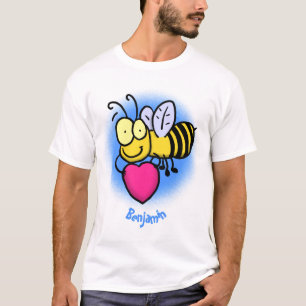 Camiseta Bela engraçada bonita com ilustração cardíaca