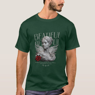 Camiseta Bela Estátua Grega Estética Gráfica Vintage 