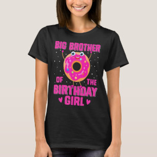 Camiseta Bela Família De Rosquinhas, Grande Irmão Do Birthd