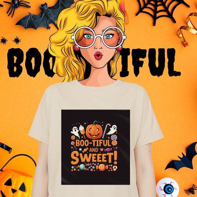 Camiseta Bela Família Matando o Halloween Mulheres (Boo-tiful Family Matching Halloween Outfits)