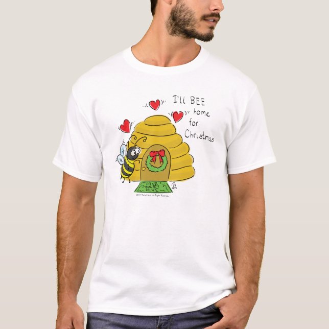 Camiseta Bela Festa de Natal Engraçada Cartoon (Frente)
