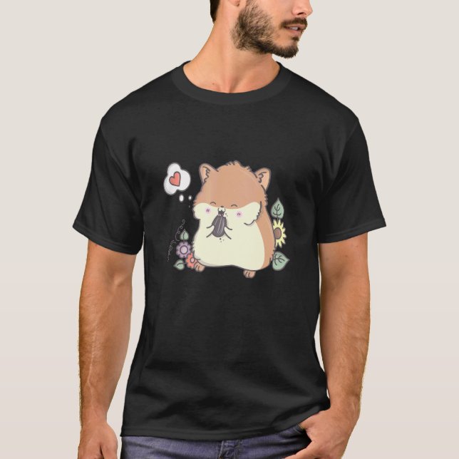 Camiseta Bela Hamster Que Ama Hamsters (Frente)