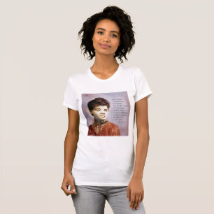 Camiseta Bela Ida B Wells Retrato em Aquarela Feminino