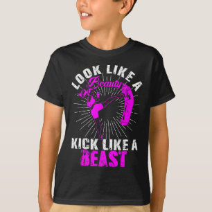 Camiseta Bela Kickboxing Fera Kickboxer Garota Lutadora Mar