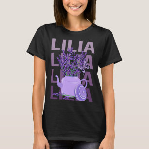 Camiseta Bela Lavanda - Nome Lilia