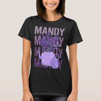 Camiseta Bela Lavanda - Nome Mandy