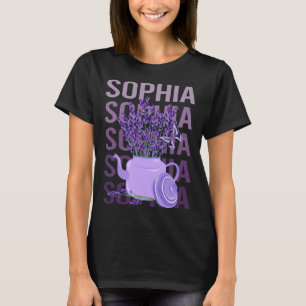 Camiseta Bela Lavanda - Nome Sophia