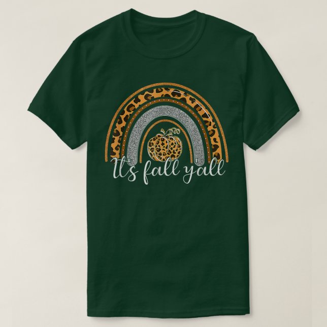 Camiseta Bela Leopardo Arco-Íris É Queda (Frente do Design)