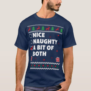 Camiseta Bela Lista De Malditos Design De Natal Engraçado A