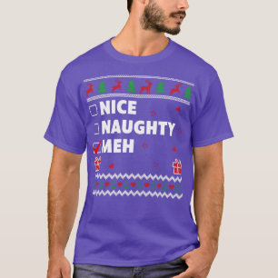 Camiseta Bela Lista Maldita Design de Natal Engraçado Meh
