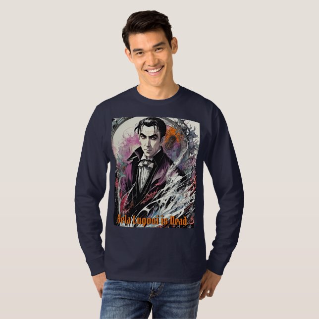 Camiseta Bela Lugosi é Morto - Arte Retroativa (Frente Completa)