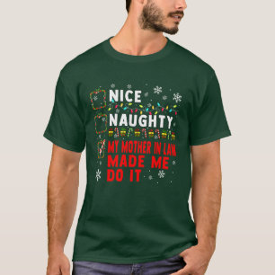 Camiseta Bela Mãe Vadia Na Lei Faz No Natal