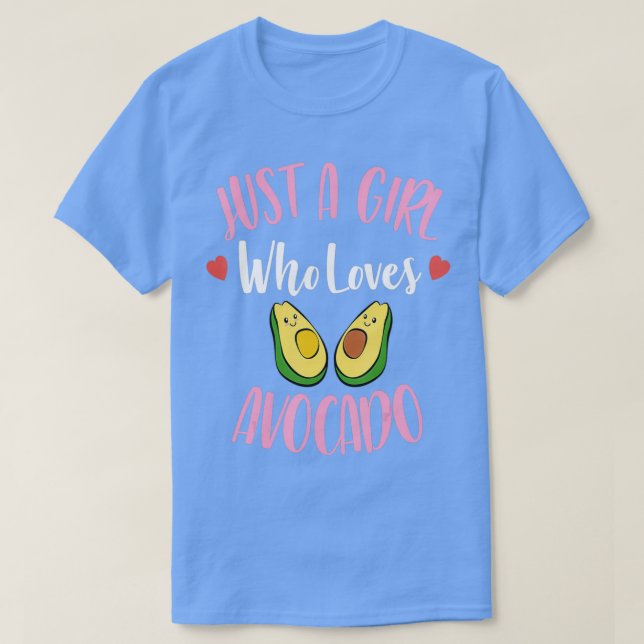 Camiseta Bela Menina Que Ama Avocado (Frente do Design)