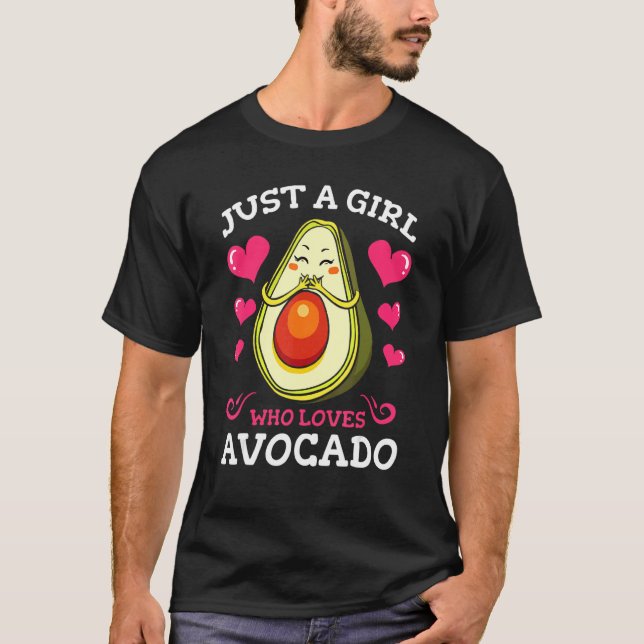 Camiseta Bela Menina Que Ama Avocado Por Avocado Da (Frente)