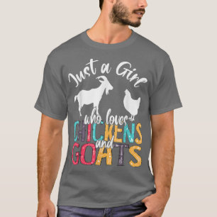 Camiseta Bela Menina Que Ama Galinha Gosta Farmer G