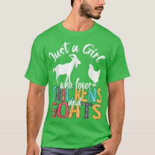 Camiseta Bela Menina Que Ama Galinha Gosta Farmer G