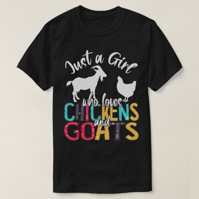 Camiseta Bela Menina Que Ama Galinha Gosta Farmer G (Frente do Design)