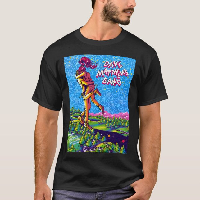 Camiseta Bela Modelo Dave Matthews Band Fãs Clássicos (Frente)