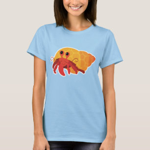 Camiseta Bela Mulher Caricatura Hermit Crab Tee