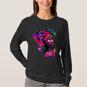 Camiseta Bela Mulher Negra Afro Melanina Rainha Fofa Fluxo