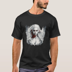 Camiseta Bela Mulher Retrato Fantasia Pintando A Vida Selva