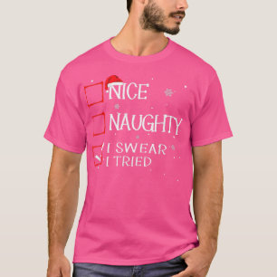Camiseta Bela Noção Que Juro Tentei A Lista De Natal Xmas S