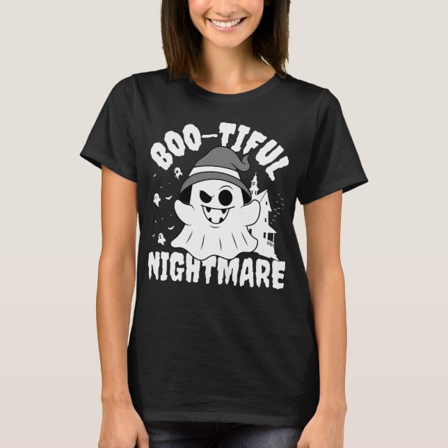 Camiseta Bela Noite de Halloween Ghost (Frente)