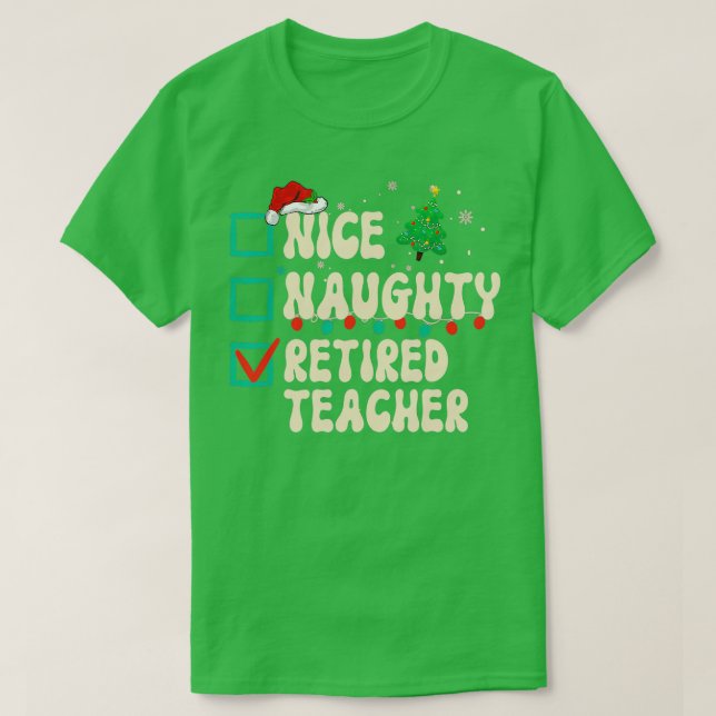 Camiseta Bela Noite de Professora Reformada, Noel Claus (Frente do Design)