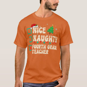 Camiseta Bela Noite de Professores do 4º ano Lista de Natal
