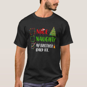 Camiseta Bela Nojenta Que Meu Irmão Fez Lista Papais noeis