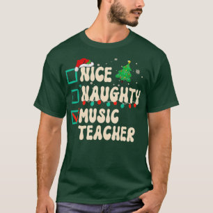 Camiseta Bela Papais noeis Da Lista De Natal De Professores