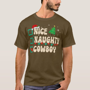 Camiseta Bela Papais noeis da Lista de Natal do Cowboy Viva