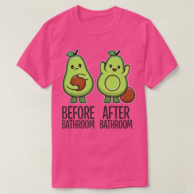 Camiseta Bela Pooping Avocado Para Homens, Vegan, Poop 28 (Frente do Design)