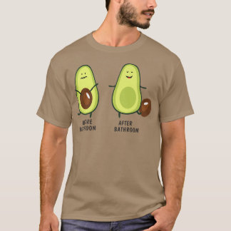 Camiseta Bela Pooping Avocado Para Homens, Vegan, Poop 28