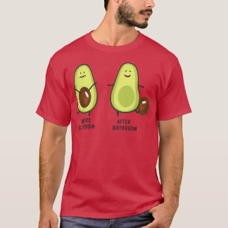Camiseta Bela Pooping Avocado Para Homens, Vegan, Poop 29