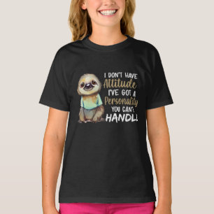 Camiseta Bela preguiça que eu não tenho atitude Eu tenho am
