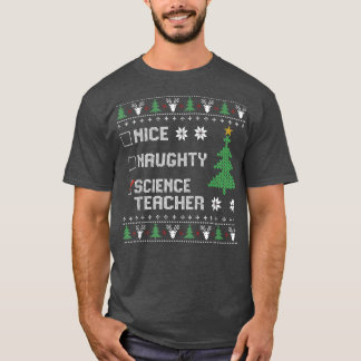 Camiseta Bela Professora De Ciências, Feia, Suor De Natal