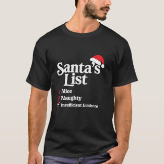 Camiseta Bela prova imprópria de Papais noeis de Natal