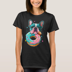 Camiseta Bela Rosquinha De Amor Do Bulldog Francês Para Bul
