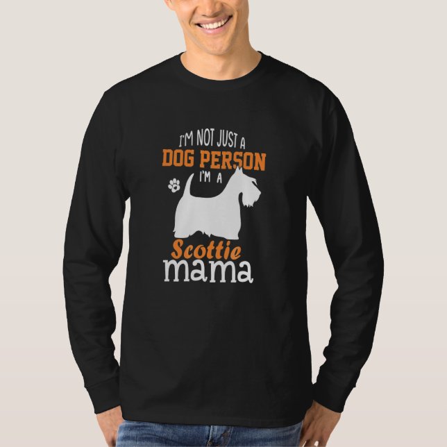 Camiseta Bela Scottie Mãe Scottie Mãe Scottie Mama Dia de a (Frente)