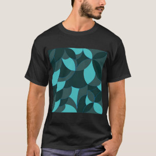 Camiseta Bela Sereia Azul Padrão Sem Costura