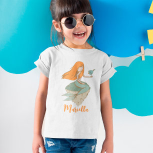 Camiseta Bela Sereia de Aniversário