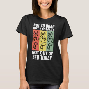 Camiseta Bela Sloth Não Para Arrastar, Mas Eu Sai Totalment