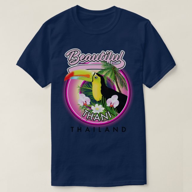 Camiseta bela tailândia tailandesa (Frente do Design)