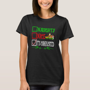Camiseta Bela travessura É Lista de Natal de Papais noeis C