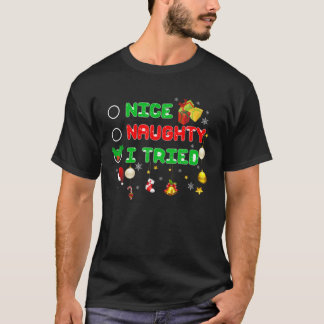 Camiseta Bela travessura, Eu Tentei Feliz Natal Pajama