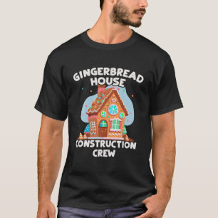 Camiseta Bela Tripulação de Construção de Pão de Natal