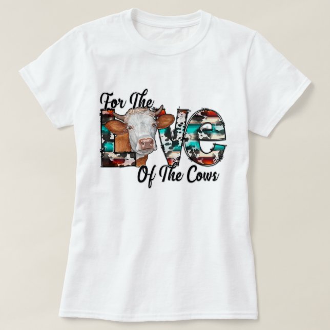 Camiseta Bela vaca gosta de arte (Frente do Design)